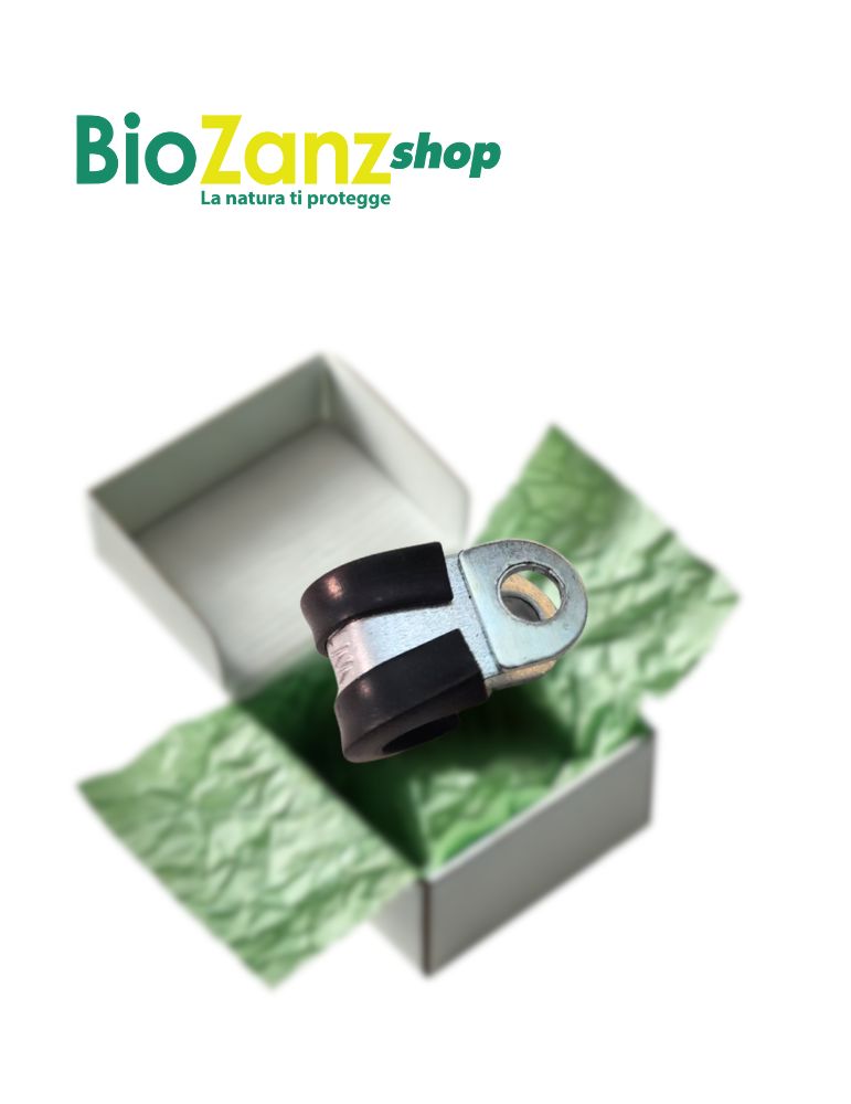 Ricambi Biozanz | Graffa Fissatubo In Acciaio Con Guarnizione - 3016