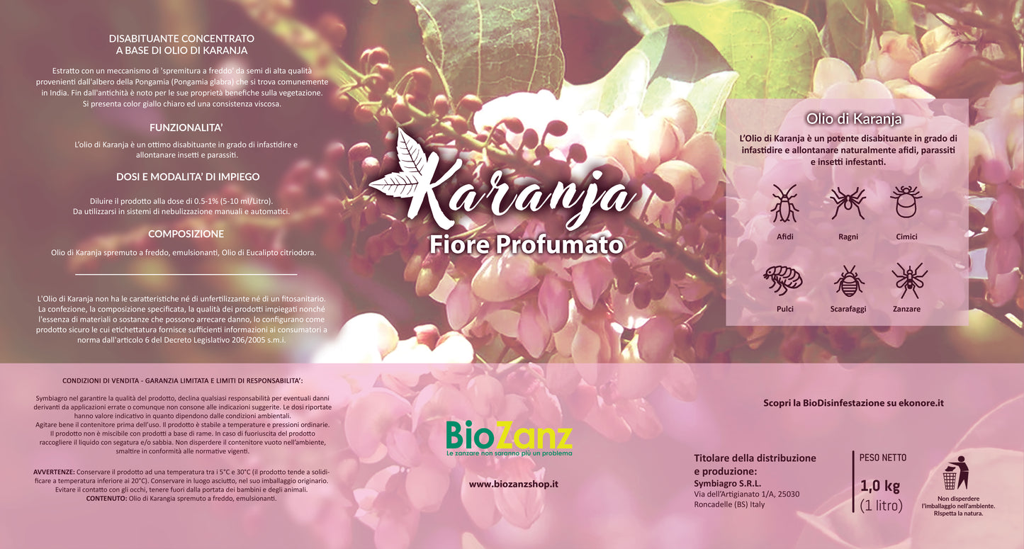 Ricariche Biozanz | KaranjaFiore Profumato 5000 ml - Disabituante per insetti ad azione rapida (cod. 4051)