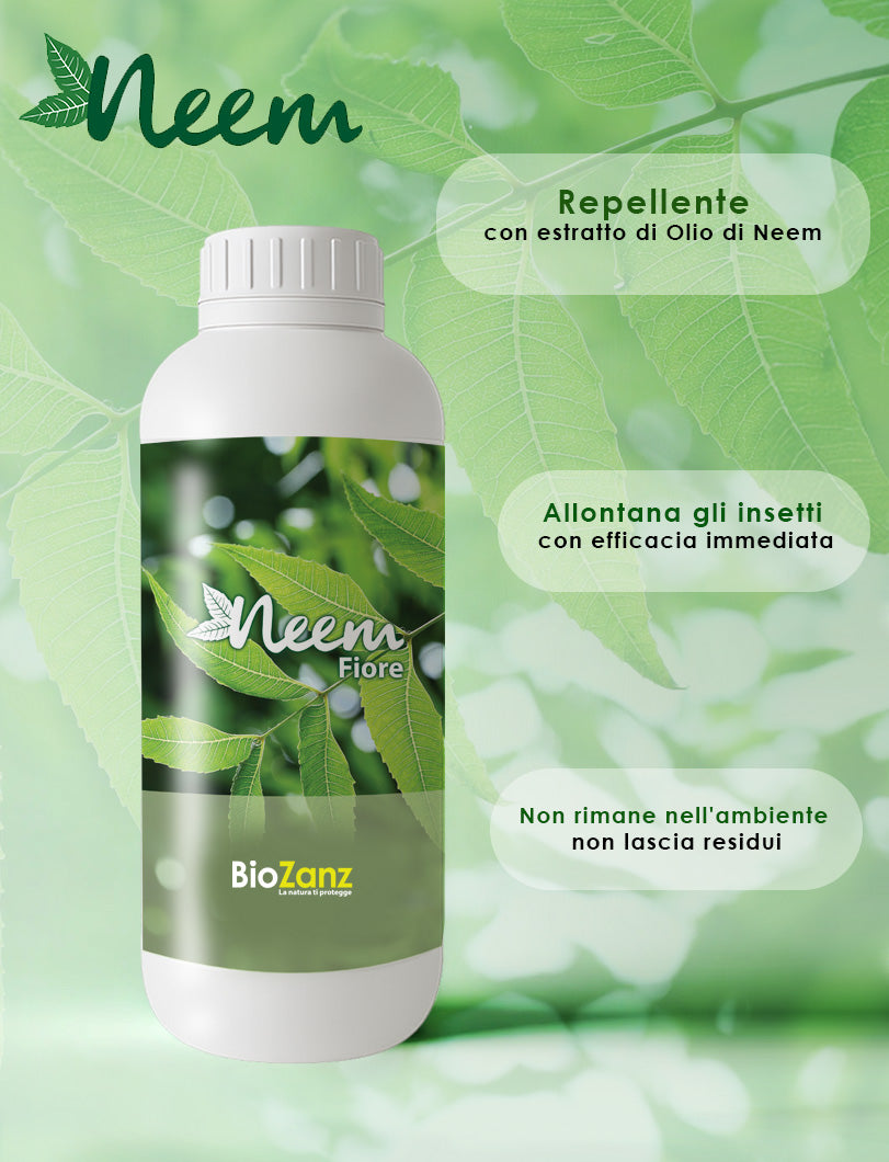 Olio di Neem NeemFiore Repellente Naturale per insetti infestanti molesti
